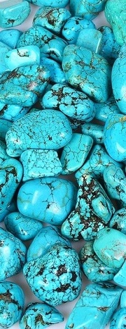 pierre roulées magnésite turquoise